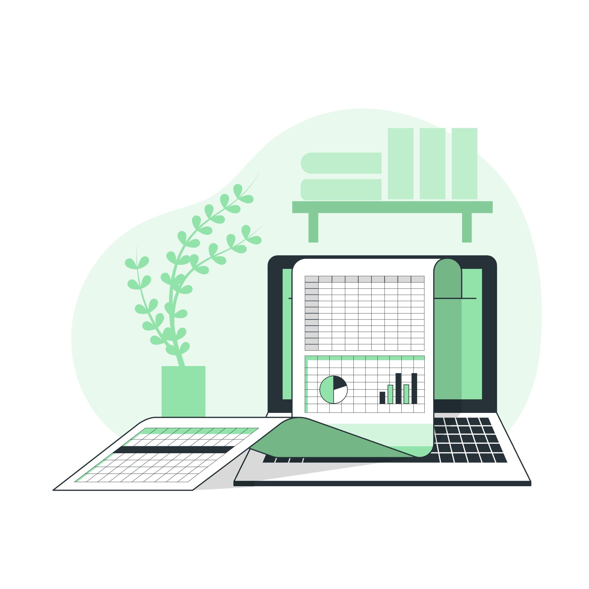 Custom Spreadsheet Illustration