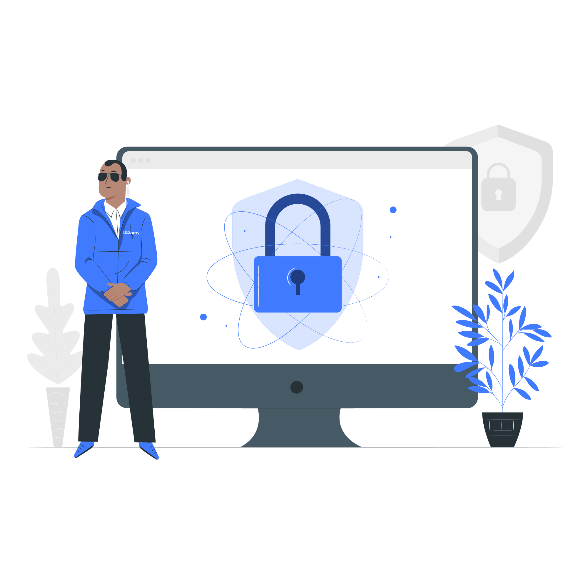 Ilustrasi Website Aman